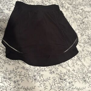 Women's Black Athletic Skort